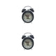 thumbnail image 1 of Yuarrent Reloj despertador de Metal con doble campana, luz nocturna silenciosa, número para el hogar, escritorio clásico, regalos de Type2 NO2, 1 of 6