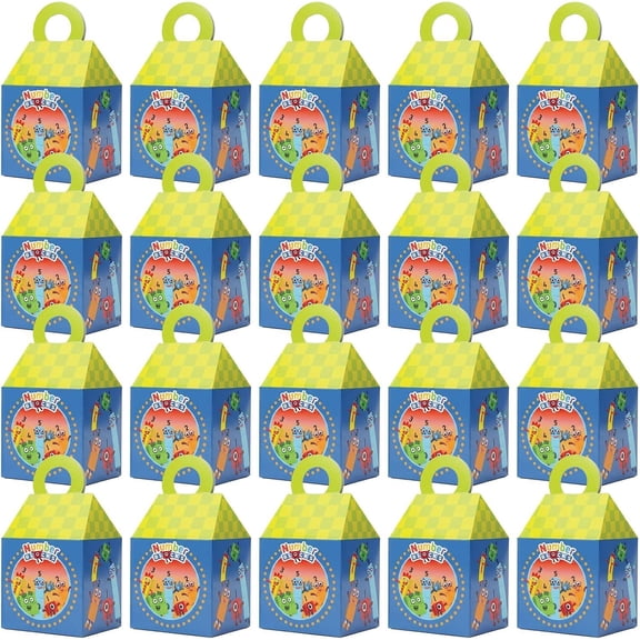 Mighty Mojo Numberblocks Treat Boxes, Party Favor Boxes for Candy, Toys, Snacks, Gifts, and Birthday Party Favors