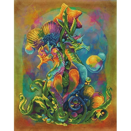 UPC: 4895225915286 | DIAMOND DOTZ® Sea Horses Diamond Painting Kit