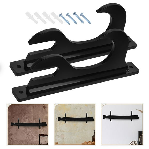 WHAMVOX Acrylic Sword Wall Mount Display Stand for Collectors Black TwoLayer Rack 2 Pairs 7.87 Inches