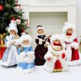 thumbnail image 5 of Figura de Papá Noel grande, muñeco de peluche eléctrico de Papá Noel, decoración navideña para el hogar, adornos navideños, doncella de nieve, 5 of 5