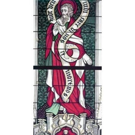 Century Stained Glass - Apostle Phillip stained glass 13th century Poster Print