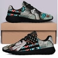 thumbnail image 3 of Native American flag Shoes Sneakers for Women Men Black Size 10.5, 3 of 7