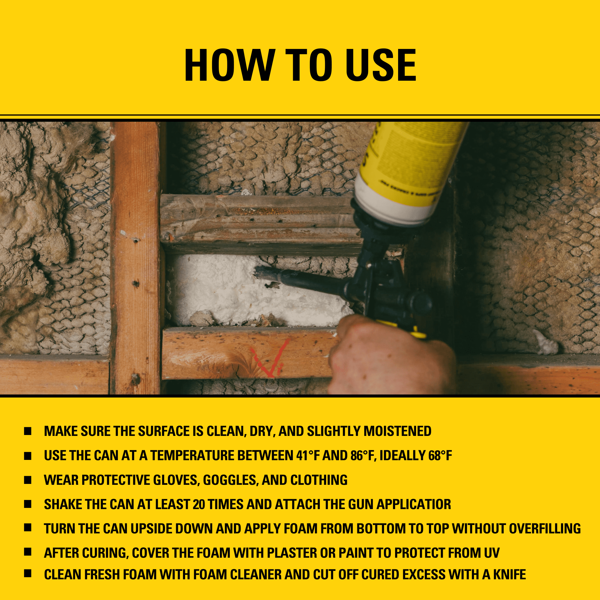Stanley F905P Gaps & Cracks Pro Foam Sealant - Expanding Polyurethane Foam for Wide Gaps & Cracks - Waterproof - Gun Use (Not Included), 24oz - 2 Pack