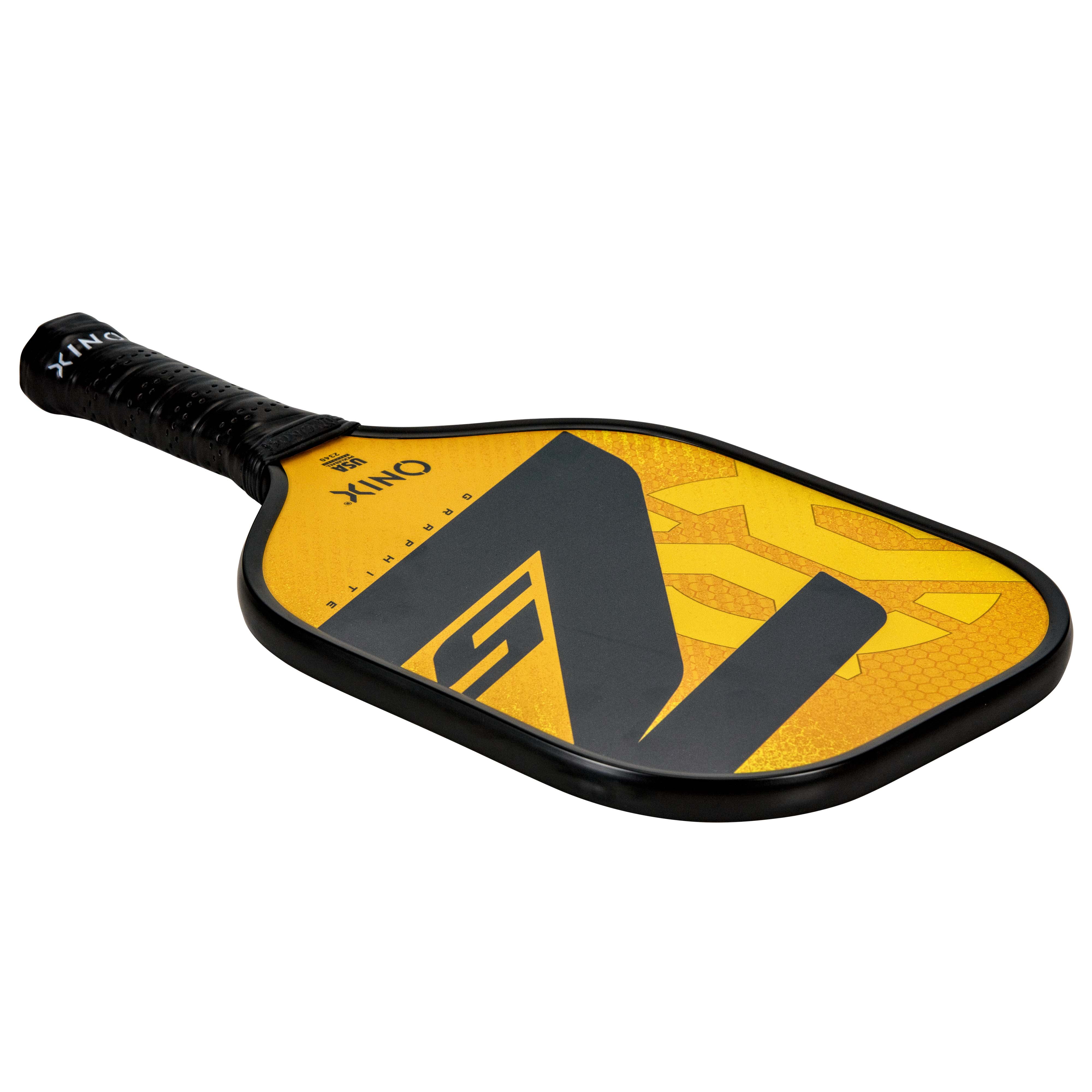 ONIX Graphite Z5 Graphite Carbon Fiber Pickleball Paddle with Cushion Comfort Grip,Gold