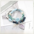 thumbnail image 2 of Accesorios envueltos doble estilo étnico pulsera de cerámica pulsera de cuentas mujer alto sentido, 2 of 6