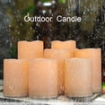 thumbnail image 2 of Outdoor Indoor Waterproof LED Pillar Candles with Remote Timer / Large Battery Operated Flickering Flameless Plastic Resin Fake Candles, 2 of 10