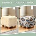 thumbnail image 7 of TSOVTHRID Aztec Tribal Geometric Print Ottoman Cover Square Stretch Ottoman Slipcovers Soft Storage Foot Rest Cover with Nonslip Elastic Bottom for Living Room Decor, 7 of 7