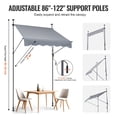 thumbnail image 3 of VEVOR 59x47" Patio Awning Retractable Awning Sunshade Shelter with Crank Handle, 3 of 10