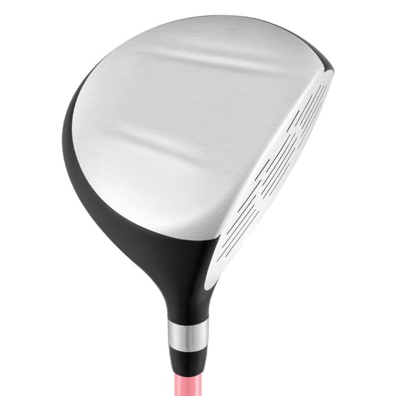 Airfind Junior Complete Golf Club Set for Ages 11-13 with 5 Pieces Including a 460cc Fairway Wood and Irons Plus Putter and Stand Bag as a Full Golf Club Set, Pink