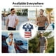 thumbnail image 5 of Fotbe USA Colors Stripes1 Camiseta Polo de Golf para Hombre con Estampado – Camisa Deportiva Transpirable con Cuello Abotonado-4X-Large, 5 of 6