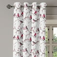 thumbnail image 2 of Ambesonne East Grommet Curtain, Bullfinch Birds Sakura, 50" x 72", Pink Black Grey, 2 of 6