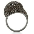 thumbnail image 4 of Luxe Jewelry Designs Women's Ruthenium Plated Brass Ring with AAA Grade CZ Multi Color - Size 9, 4 of 4