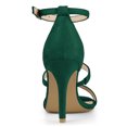 thumbnail image 3 of BLISSFUL STEP Women's Open Toe Triple Straps Stiletto High Heeled Sandals, 3 of 6
