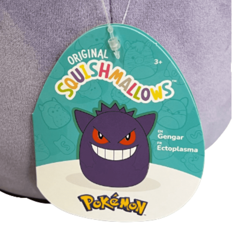 Squishmallows Pokemon Gengar Plush - Series 1, 25 Cm / 10-inch Soft Collectible Toy