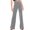 Grey, variant on LNGOOR Women‘s Wide Leg Velvet Pants High Waist Solid Color Flare Bell Bottom Pants Casual Comfy Work Lounge Trousers Ladies Clothes