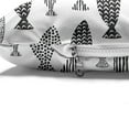 thumbnail image 4 of Fish Pet Bed, Minimalist Fish with Pared down Dots and Stripped Lines Sea Animal Image, Chew Resistant Pad for Dogs and Cats Cushion with Removable Cover, 24" x 39", Black White, by Ambesonne, 4 of 4