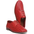 thumbnail image 5 of JUSTINREESS Alexandra Women's Woven Lace Up Soft Shoes In Red Size 5, 5 of 6