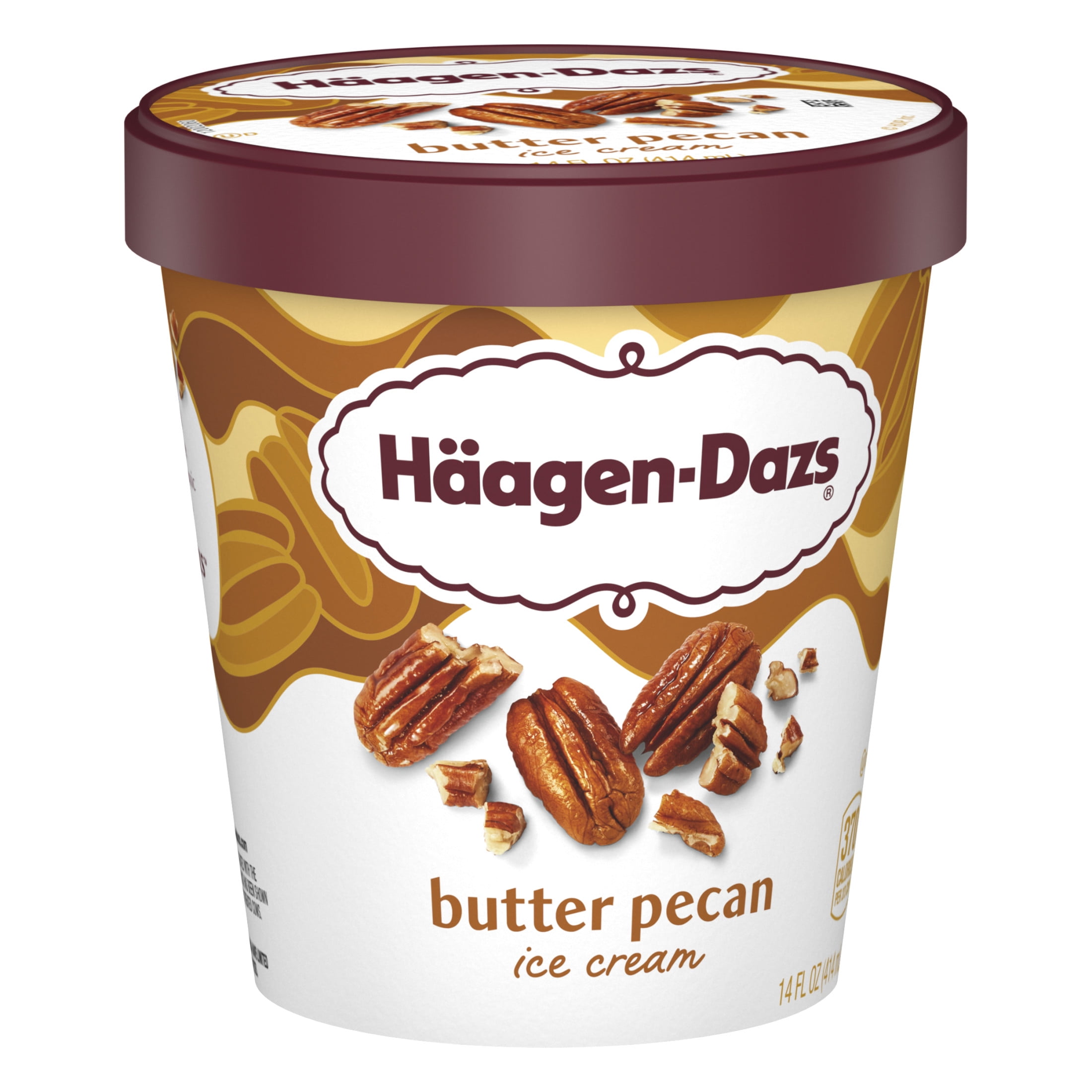 Haagen Dazs Butter Pecan Ice Cream, Gluten Free, Kosher, 14 oz