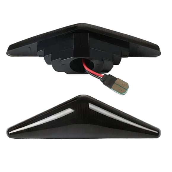 stanreset 2pieces Feux de Clignotants Fluides Dynamiques Marqueur Latéral Dynamique Lampe Indicatrice DEL Signal Marqueur Latéral Lumineux Fumé