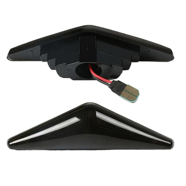 stanreset 2pieces Feux de Clignotants Fluides Dynamiques Marqueur Latéral Dynamique Lampe Indicatrice DEL Signal Marqueur Latéral Lumineux Fumé