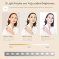 thumbnail image 4 of YANTONG Vanity Desk with 6 Drawers, 6 Open Shelves, Makeup Vanity with Mirror and Lights, Dressing Table with 3 Lighting Color Adjustable, Bedroom, White, 4 of 5