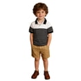 thumbnail image 4 of Fozruso Boys Short Sleeve Striped Shirt Summer Breathable Collared Shirt with Button Closure for School and Play, 4 of 7