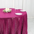 thumbnail image 5 of BalsaCircle 120" Sequin Round Tablecloth Fuchsia, 5 of 8