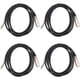 thumbnail image 1 of 4piezas 6.35 mm 1/4 Pulgada TRS A XLR Cable Macho A Hembra Cable Hembra de 3 Clavijas Cable de Micrófono Estéreo Cable de Audio (6 Pies), 1 of 5