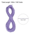 thumbnail image 2 of Uxcell Elastic Cord Heavy Stretch String Rope for Crafting DIY Sewing Hook Straps Camping Tie Down Strap Light Purple 1mm x 100m, 2 of 5