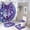 style-1141, variant on 4 Pcs Shower Curtain Set Blue And Purple Geometric Wolf Shower Curtain And Rugs Shower Curtain Set Animals Art Wolf 12 Hooks for Bathtub Decor 72inch X 72inch