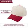 thumbnail image 4 of TOPTIE 5 Panel Trucker Cap Snapback Mid Profile Cotton Sun Hat Adult-Army Green Camo, 4 of 7