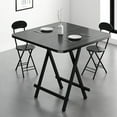 thumbnail image 2 of SUGIFT Square Folding Table Portable Indoor Outdoor Picnic Party Dining Camp Tables, Black, 2 of 11