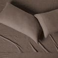 thumbnail image 2 of Brushed Microfiber Sheet Set, Extra Soft with Natural Texture, 4-Piece, King, Brown, 2 of 10