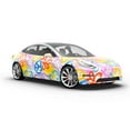 thumbnail image 6 of Rwraps Graffiti Groovy Peace Gloss Vinyl Film Wrap 59in x 2ft Vinyl Vehicle Car Film Sheet Roll, 6 of 9