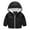 Black, variant on Toddler Kids Windreaker Hooded Jacket Girls Boys Full Zip Lightweight Rainproof Solid Coat Outdoor Hiking Outwear Clothes