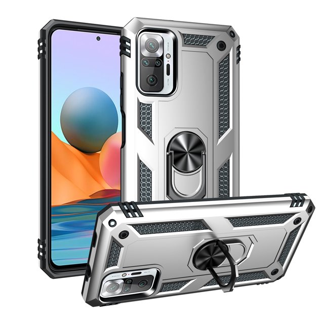 Funda de teléfono para Xiaomi Redmi Note 10 Pro de Uso Rudo Shockproof + Mica de Hidrogel