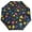Colorful, variant on Windproof Automatic Umbrella – Steel-Carbon Fiber Frame, UV-Blocking Black Coating Inside, Auto Open/Close - Comic Bubbles And Lightning