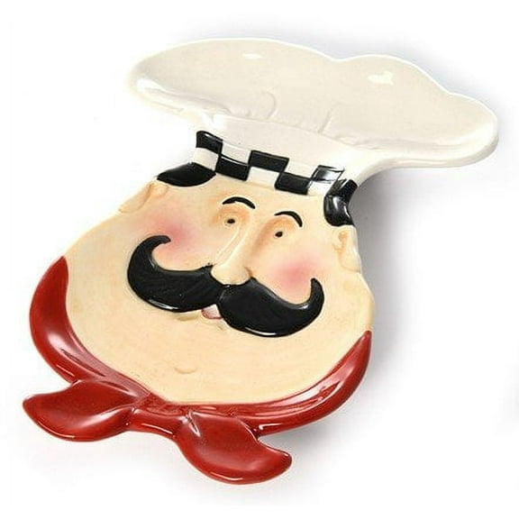 Fat Chef Kitchen Plate, Spoon Rest