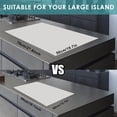 thumbnail image 3 of XINQIHANG Extra Large Silicone Table Mat Food-Grade Silicone Mat Crafts Kids Placemat Desk Countertop Waterproof Protector Heat Insulation Kitchen Pastry Rolling Dough Pad 27.6 x 19.7'' Light Gray 1, 3 of 7