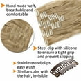 thumbnail image 6 of Benehair Clip in Hair Extensions Full Head Long Thick 8 Pieces Hair 18 Clips Curly Wavy Straight Hairpieces 100% Real Natural as Human Best Hair Set 24'' Curly Ash Blonde, 6 of 10