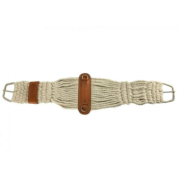 Showman Cotton Blend Double Weave String Roper Girth w/ Flat Hardware (28")