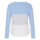 thumbnail image 4 of Jersey de empalme de cuello redondo de manga larga para mujer, camisa suelta, blusa, camiseta superior Fridja  bvmnju2557, 4 of 7