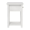 thumbnail image 4 of Home Square Wood Accent Table in Matte White - Set of 2, 4 of 11