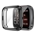 thumbnail image 3 of Kuymtek Parachoques de pantalla de reloj inteligente de TPU para Fitbit Versa 2/2SE (negro), 3 of 6