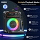 thumbnail image 3 of Máquina de Karaoke JYX con 2 Micrófonos Inalámbricos, Sistema PA con Luz de Discoteca LED y Correa, Altavoz Bluetooth Portátil con Grabación y  Ajuste de Reverberación, S68, 3 of 9