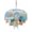 White Blue, variant on Outdoor Tablecloths with Umbrella Hole & Zipper, Teal Blue Coastal Rectangle Tablecloth 60x120 Inch, Summer Beach Starfish Shell Coral Nautical Retro Waterproof Table Cloth, Patio/Pool Table Covers