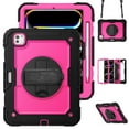 thumbnail image 1 of XYX For iPad Pro 11 inch Case 2024 (M4), 360 Rotating Shockproof Cover with Stand, Screen Protector, Shoulder Strap, Rose PC, 1 of 7