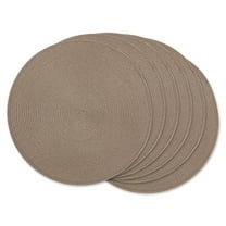 DII Stone Round PP Woven Placemat Set of 6