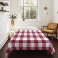 thumbnail image 4 of Plaid Red, Tapestry for Bedroom Wall Hanging Tapestry, Abstract Minimalistic Geometric Lattice Ceiling Backdrop Tapestries Poster Blanket Wall Decor for Teens Room Living Room Dorm 59" x 79", 4 of 8
